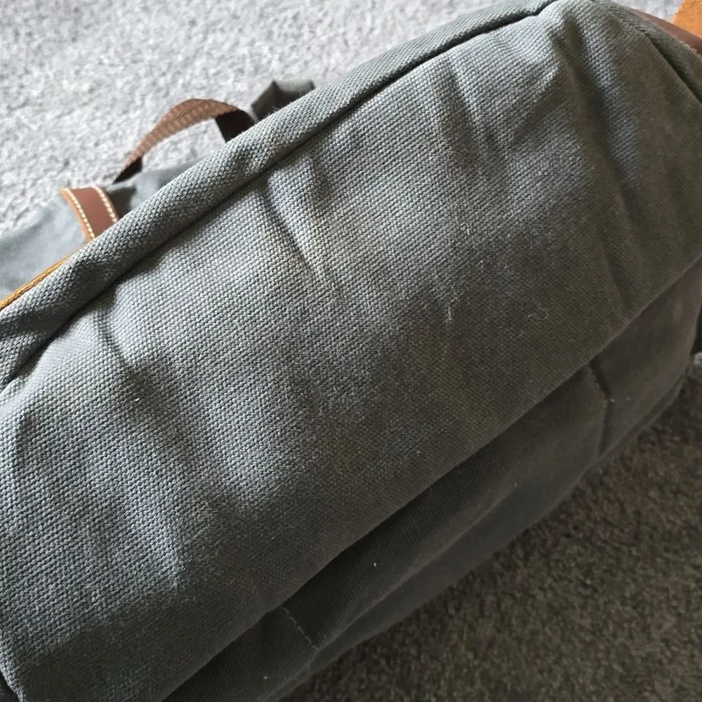 Uncharted 1 2 Drake Canvas Backpack Bag Figure Fits Laptop Sony Naughty Dog NEW